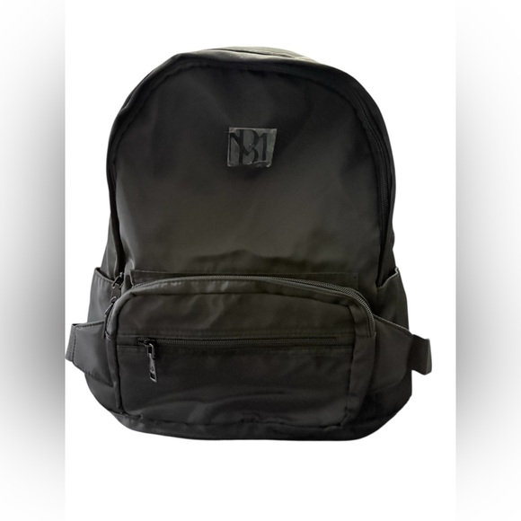 Badgley Mischka Handbags - Badgley Mischka Black Nylon Backpack with a detachable fanny pack